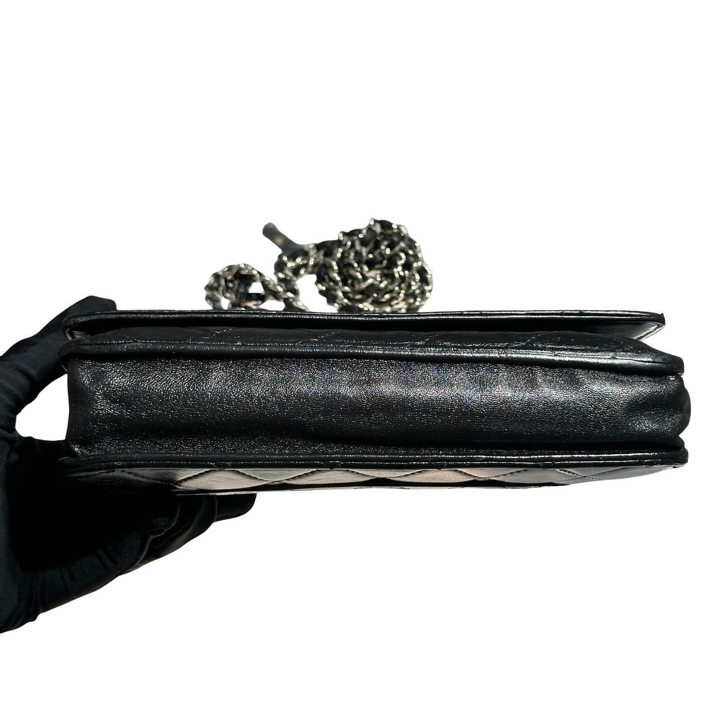 CHANEL LARGE WOC BLACK LAMBSKIN PHW [3000599]