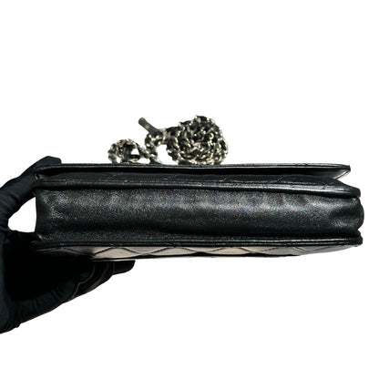 CHANEL LARGE WOC BLACK LAMBSKIN PHW [3000599]
