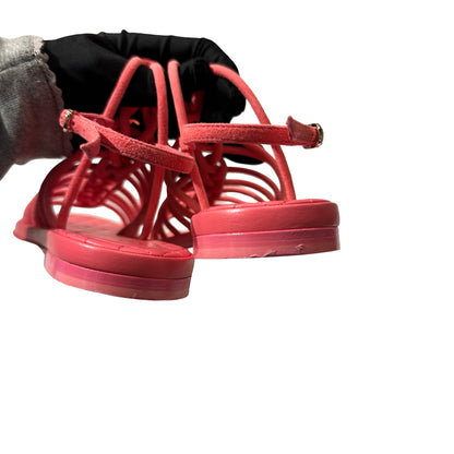 Used Chanel Sandals Sandals Pink GHW