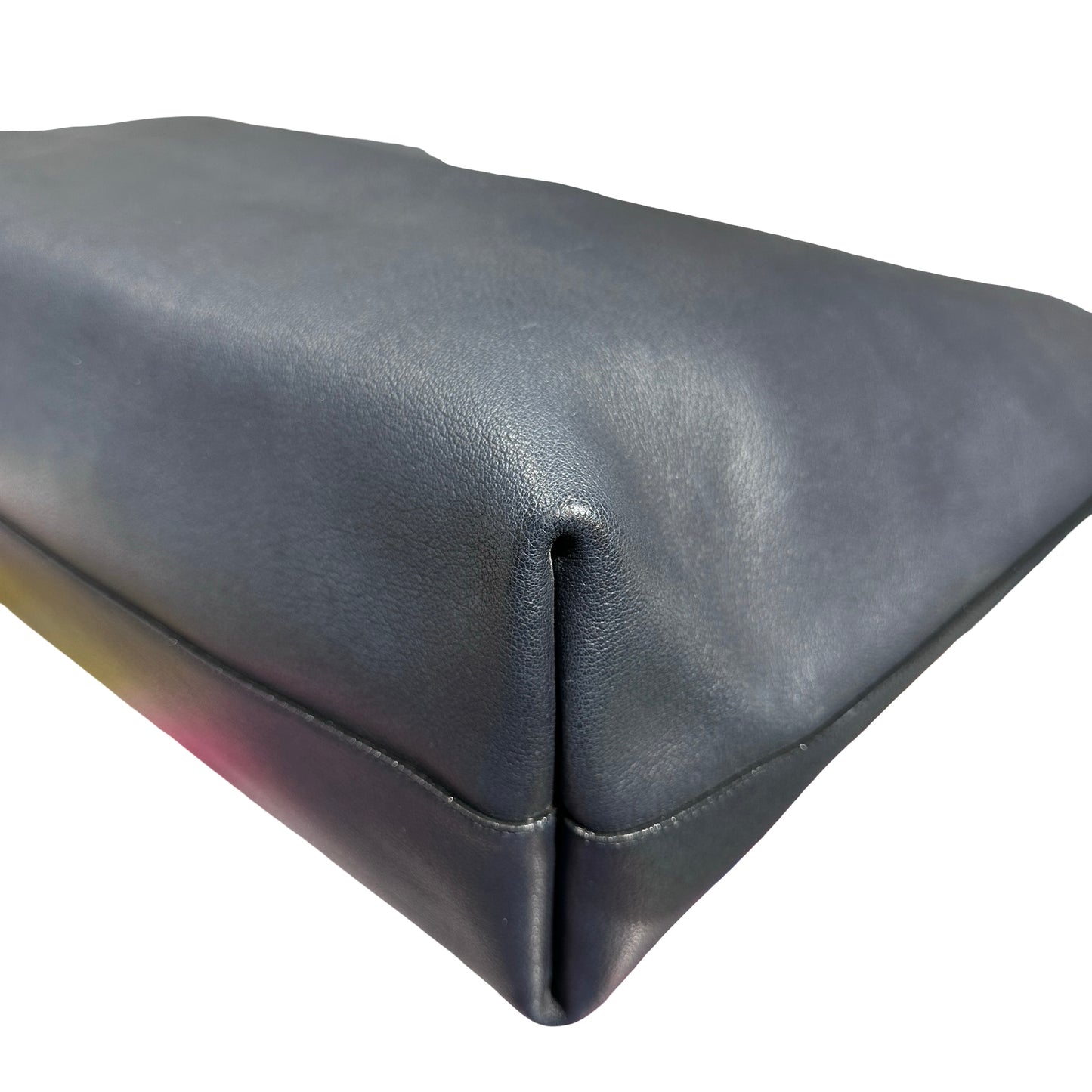 Used SAINT LAURENT East/West Supple Leather Shopping Bag Black GHW