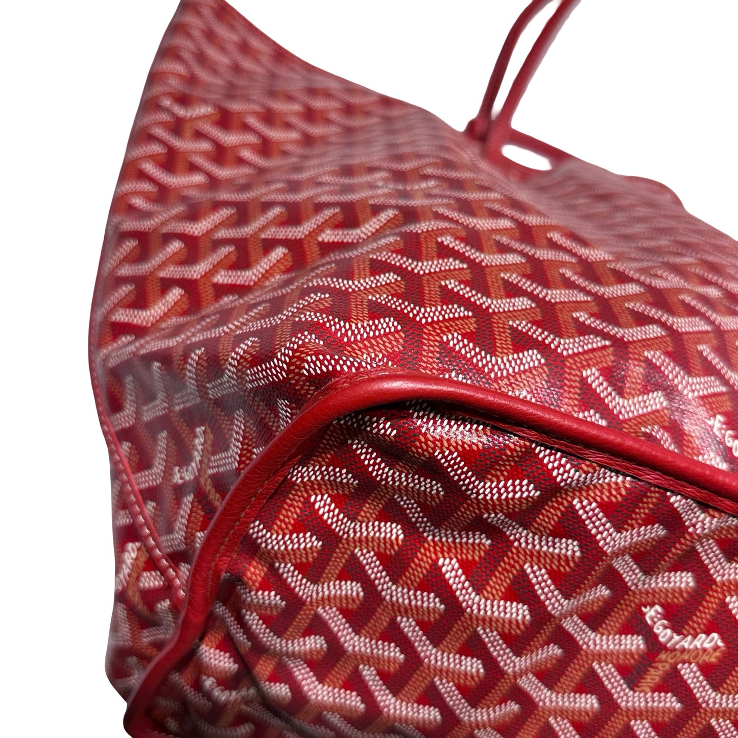 Used GOYARD Tote GM Tote Bag Red