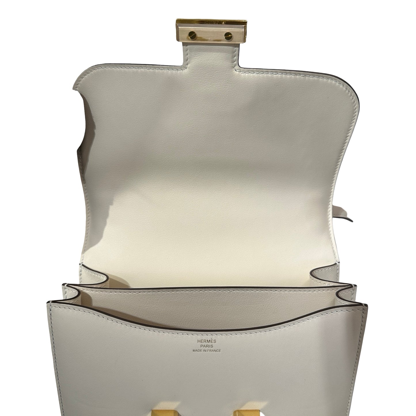 Used Hermès Epsom Leather Mini Constance Shoulder Bag GHW Nata