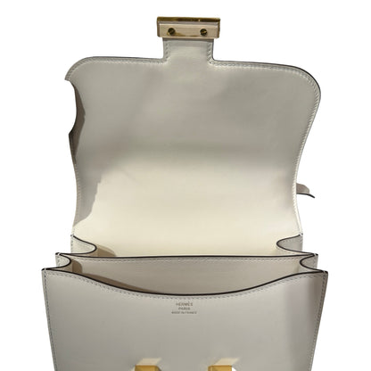 Used Hermès Epsom Leather Mini Constance Shoulder Bag GHW Nata