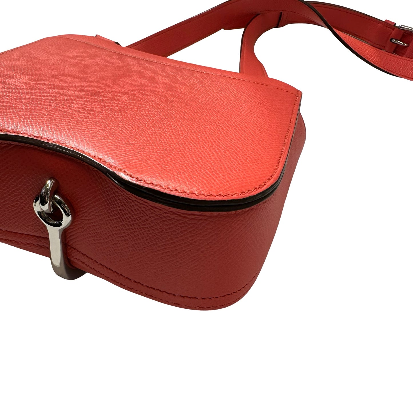 Used HERMÈS Epsom leather MINI DELLA Shoulder Bag 0E Rose Texas