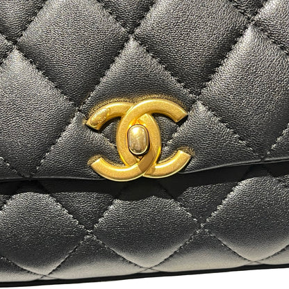 Used CHANEL Shoulder Bag Black GHW