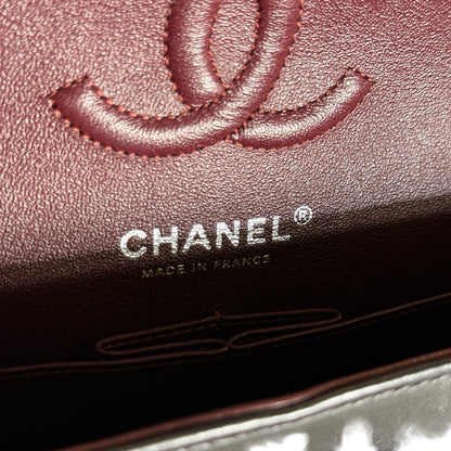 Used CHANEL Quilted Classic Flap Chain Shoulder Bag Black Silver