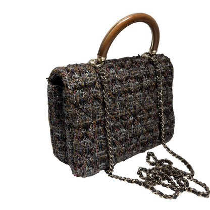 CHANEL KNOCK ON WOOD TOP HANDLE FLAP BAG [3000366]