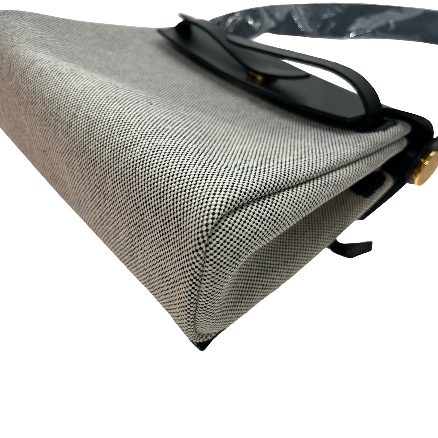 Unused HERMÈS Mini Herbag Shoulder Bag Black GHW