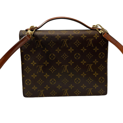 Used LOUIS VUITTON MONCEAU Cross Body Bag Brown GHW