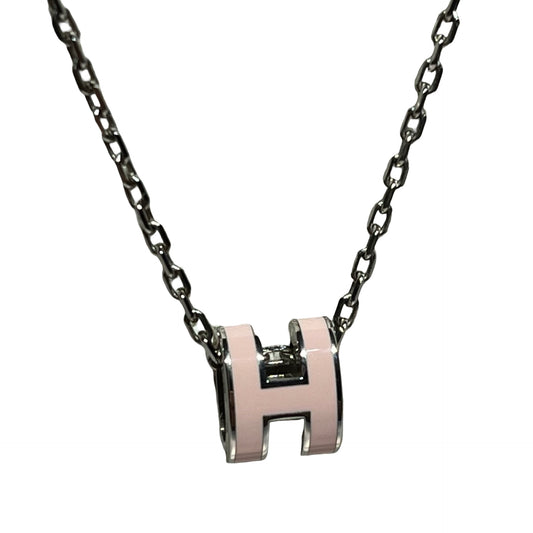 HERMÈS Mini Pop H Necklace Accessories Pink