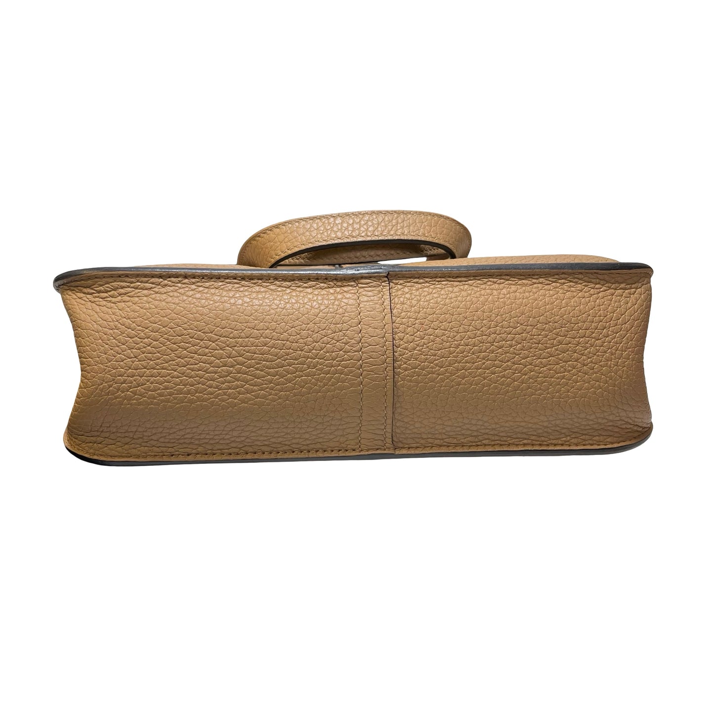Used HERMÈS Clemence leather Halzan Shoulder Bag Brown Pink PHW