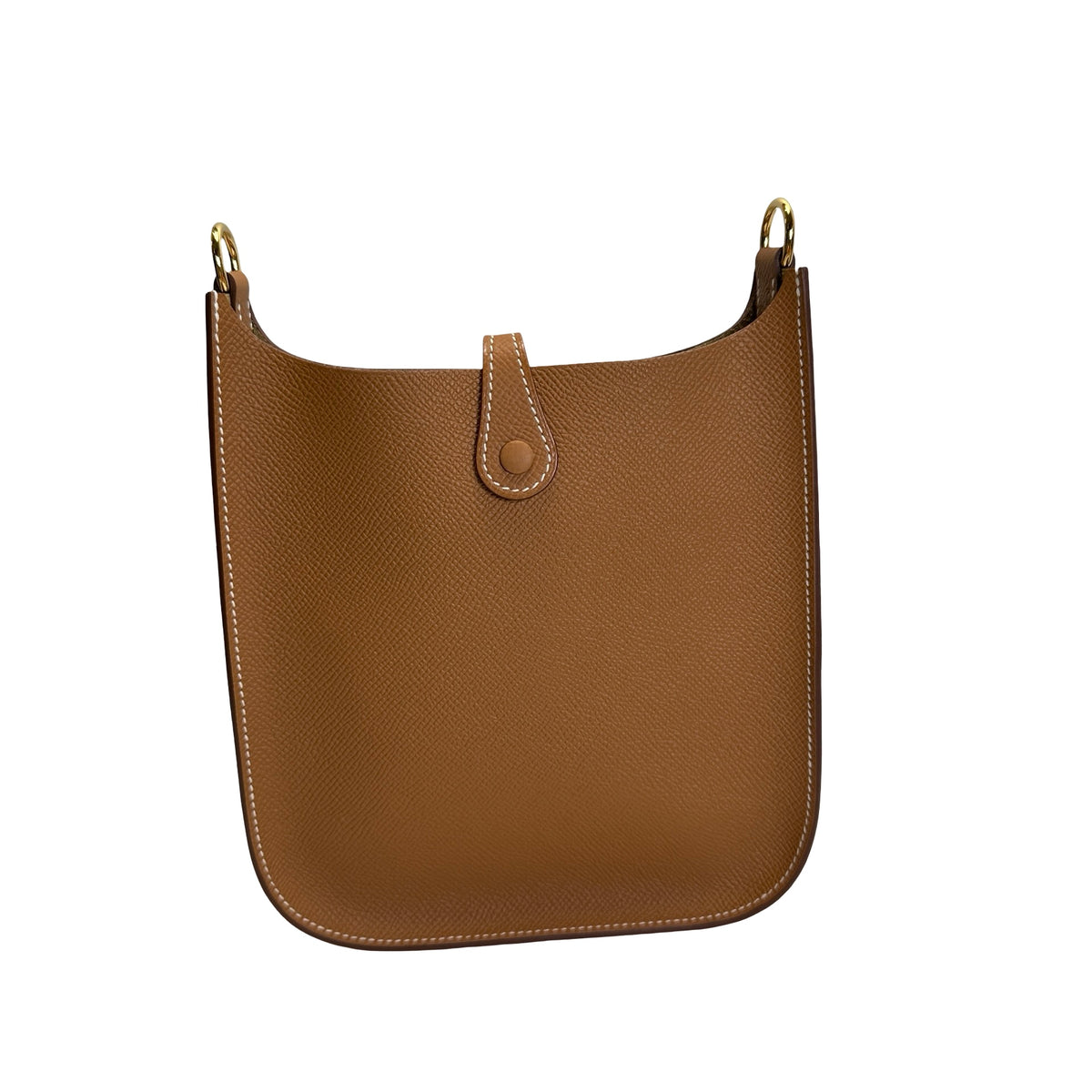 Brand New HERMES Clemence Evelyne Crossbody Bag Gold