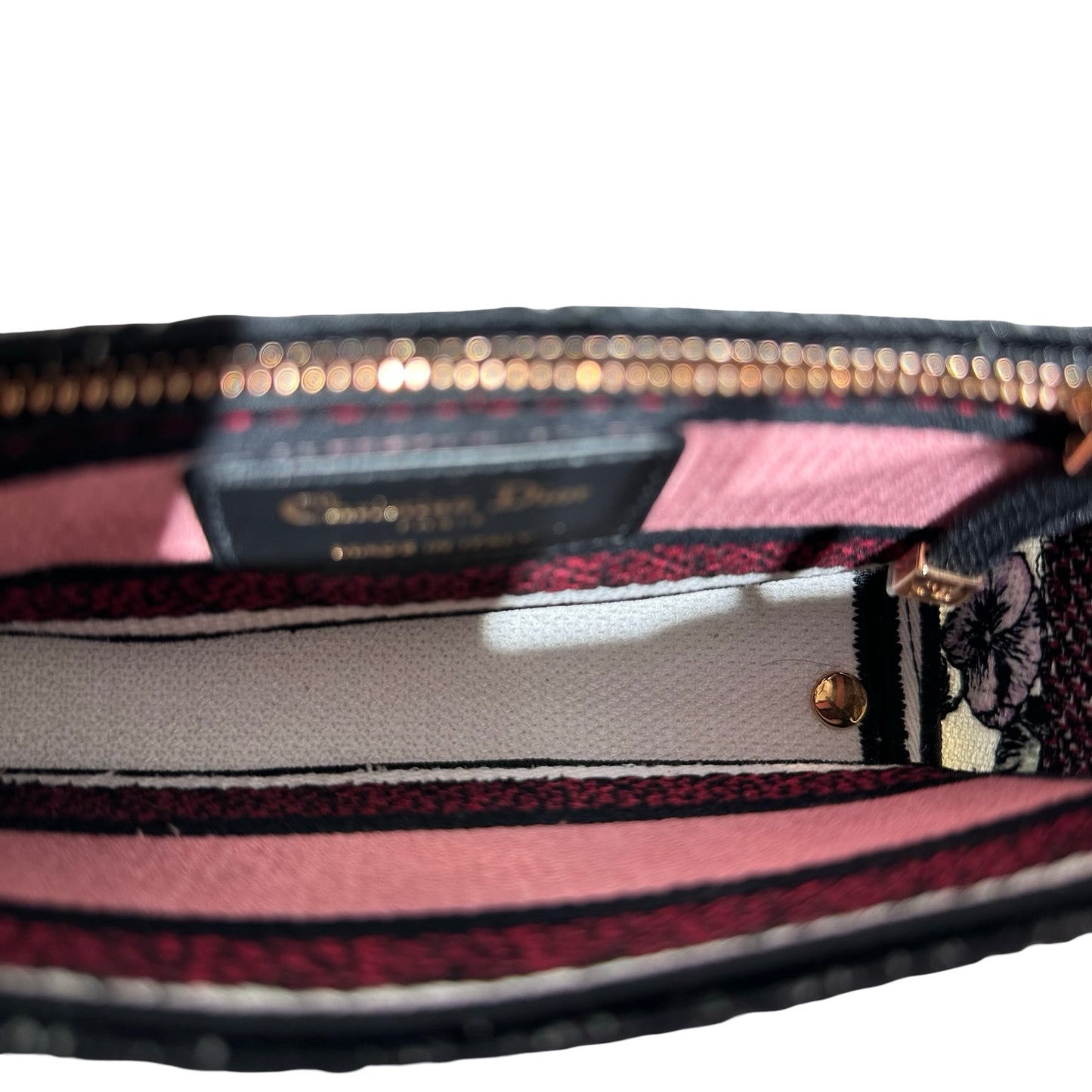 DIOR MINI LADY D-LITE CANVAS MULTICOLOR FLORILEGIO EMBROIDERY GHW [3000163]