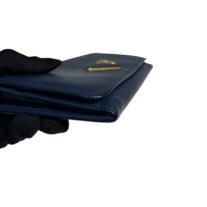PRADA LONG WALLET BLUE GHW [3001093]