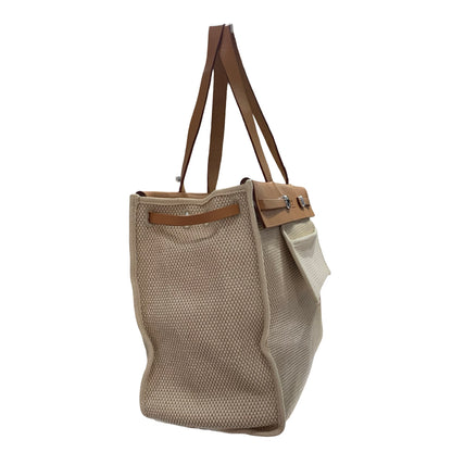 HERMES HERBAG CABAS MM TOILE HAND BAG [A04202]