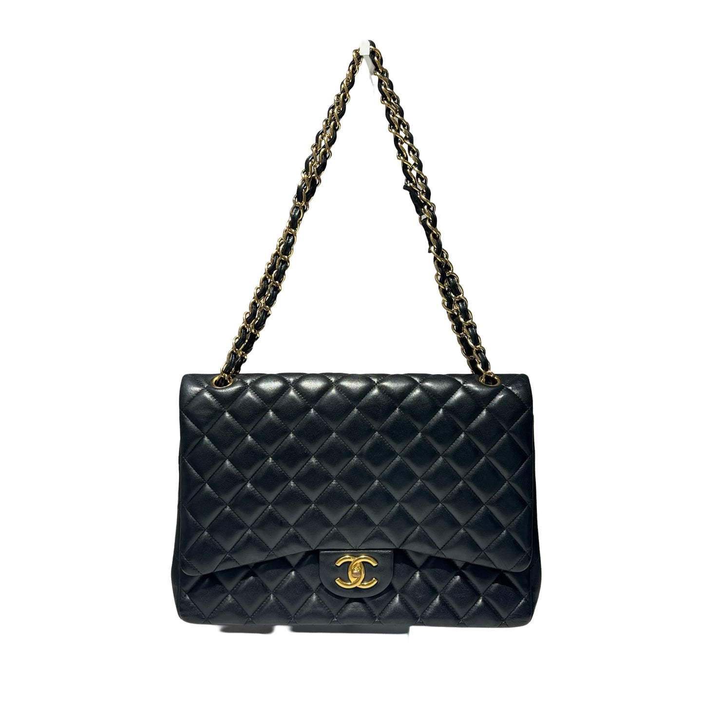 Matelasse Quilted Lambskin Maxi Jumbo Two Way Shoulder Bag [101537]