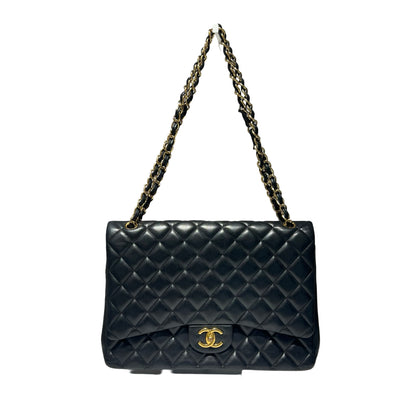 Matelasse Quilted Lambskin Maxi Jumbo Two Way Shoulder Bag [101537]