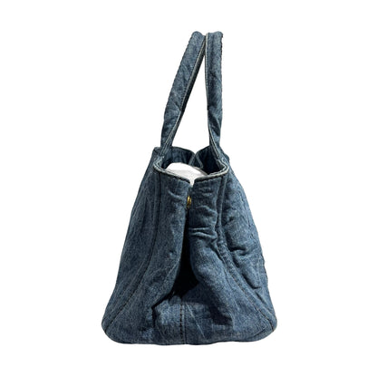 PRADA CANAPA HANDBAG DENIM GHW [3001064]