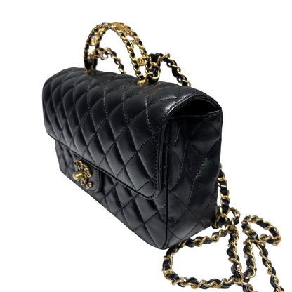 CHANEL TOP HANDLE SMALL FLAP BAG [3000356]