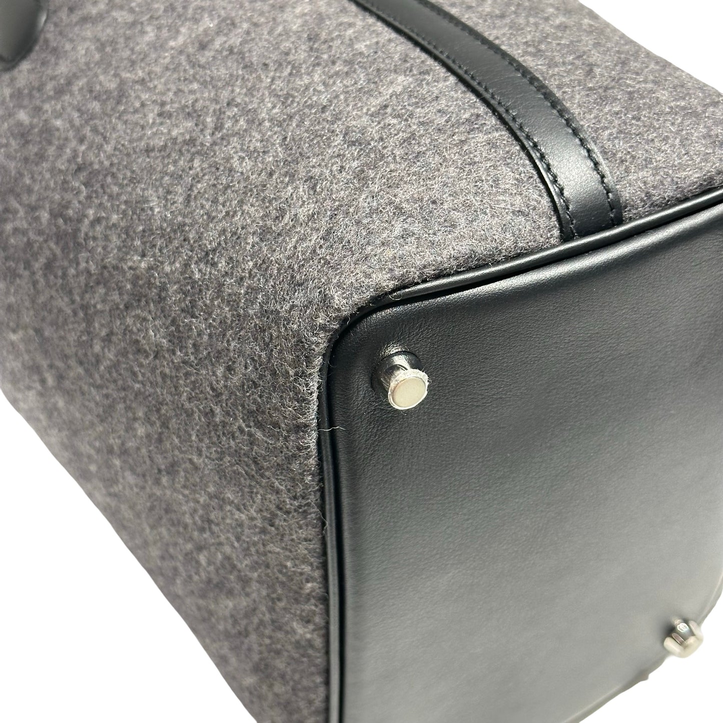 HERMES PICOTIN 18 WOOL GRIS MOYEN PHW [3000162]