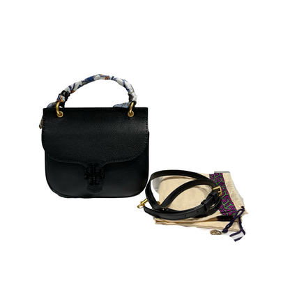 TORY BURCH BLACK LEATHER SHOULDER BAG [3000660]