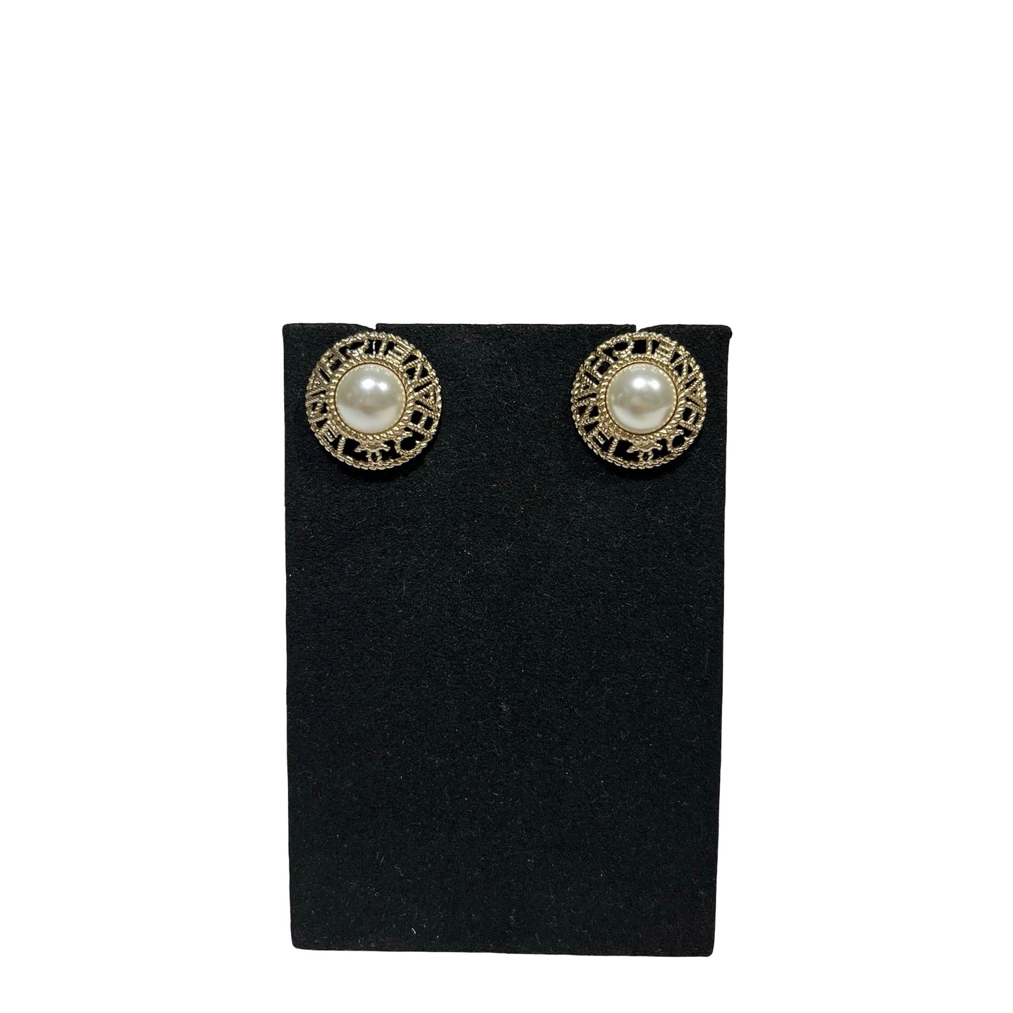 CHANEL EARRINGS WITH PEARLS  [3001157]