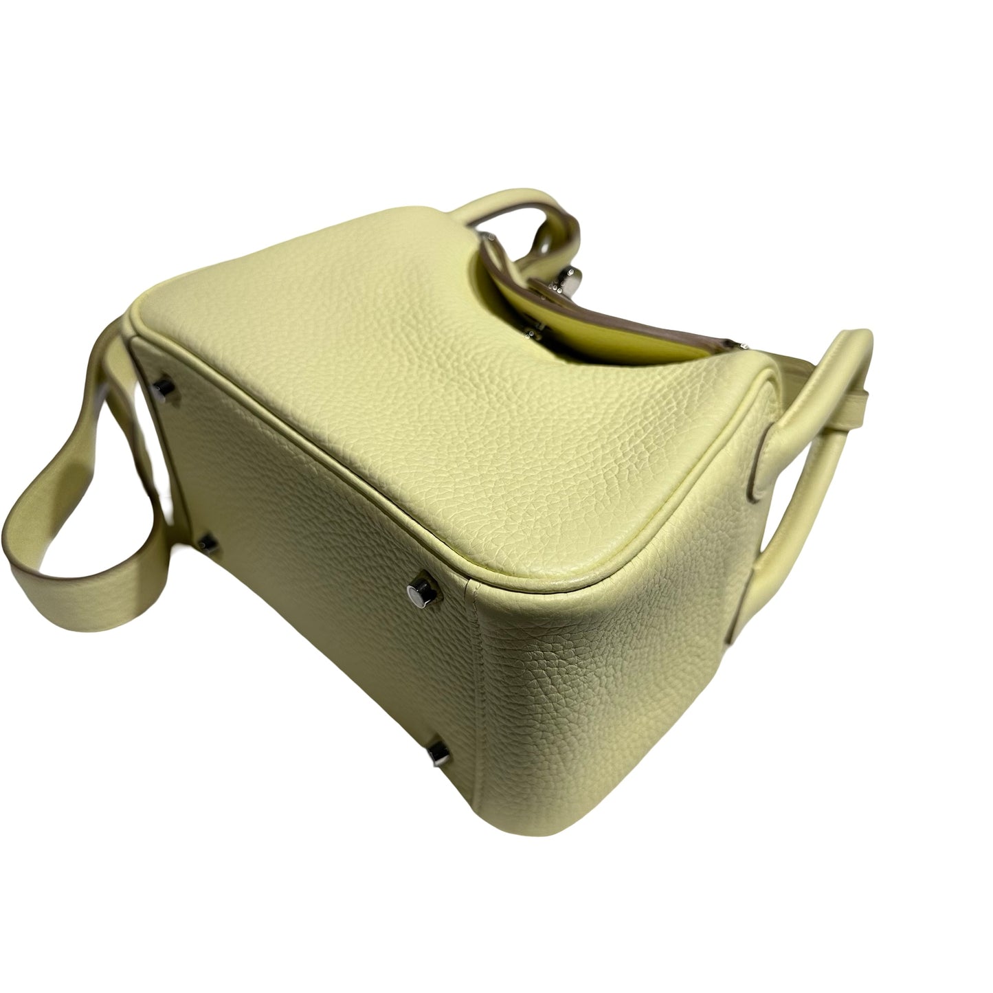 HERMES MINI LINDY I8 YELLOW PHW [3001150]
