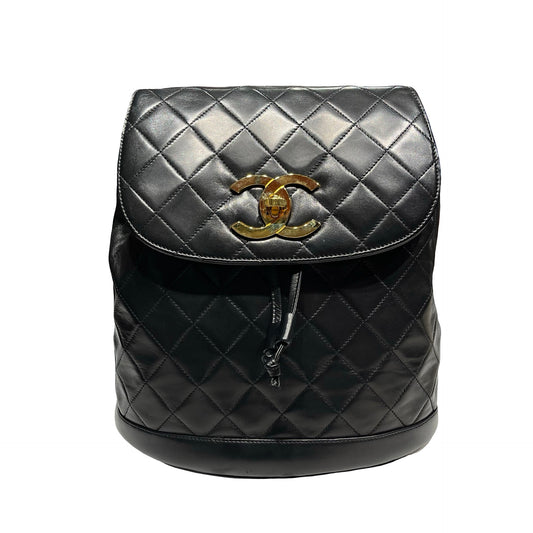 Used CHANEL Backpack Black