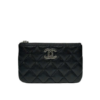 Calf Skin Chanel O’cause Pouch Wallet [101545]