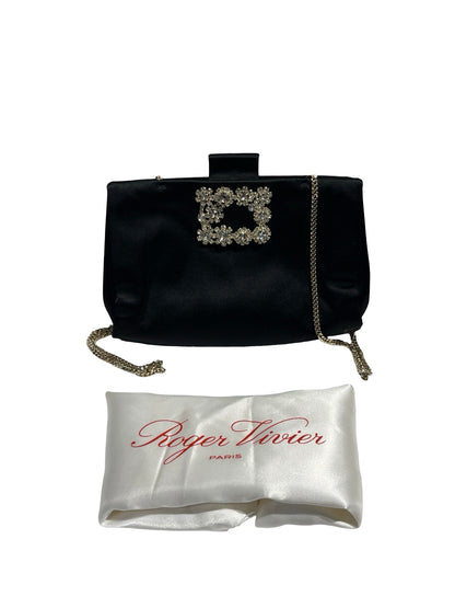 Used ROGER VIVIER Clutch Clothes Black