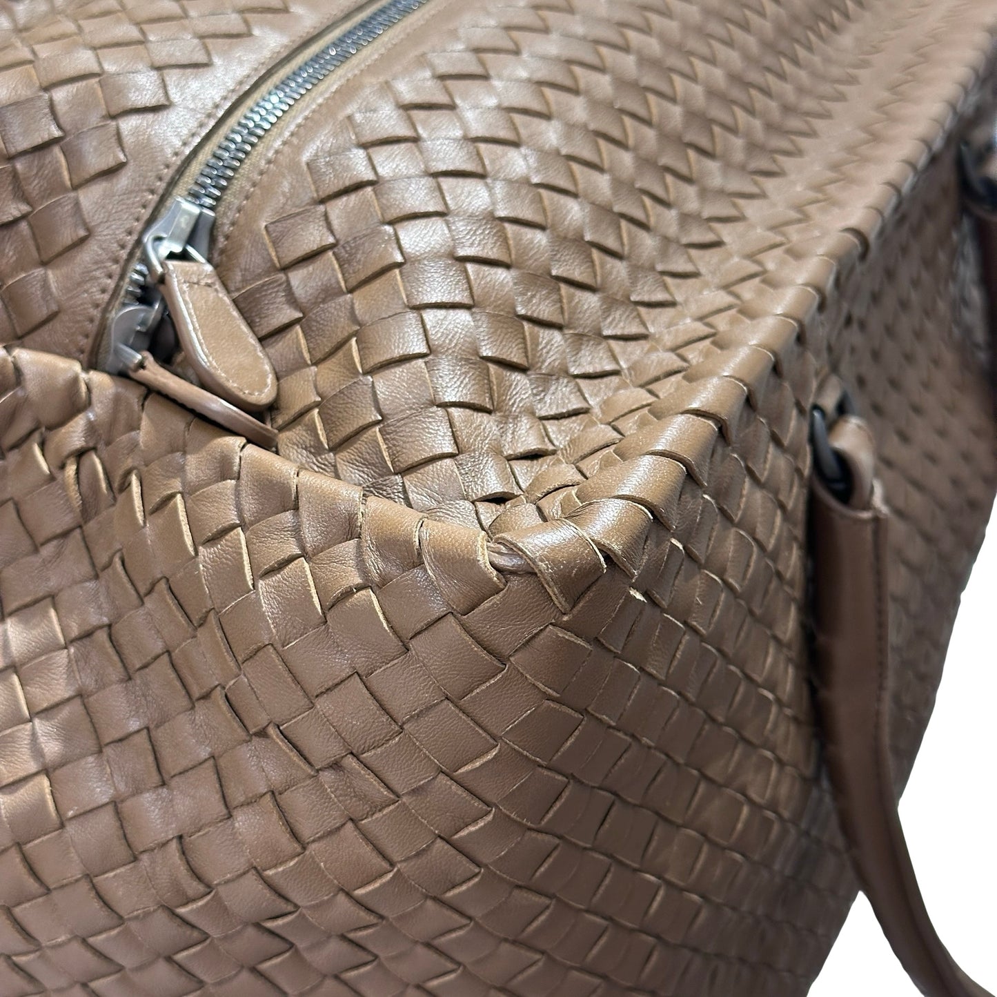 Used BOTTEGA VENETA BRICK TOTE Duffel Bag Brown