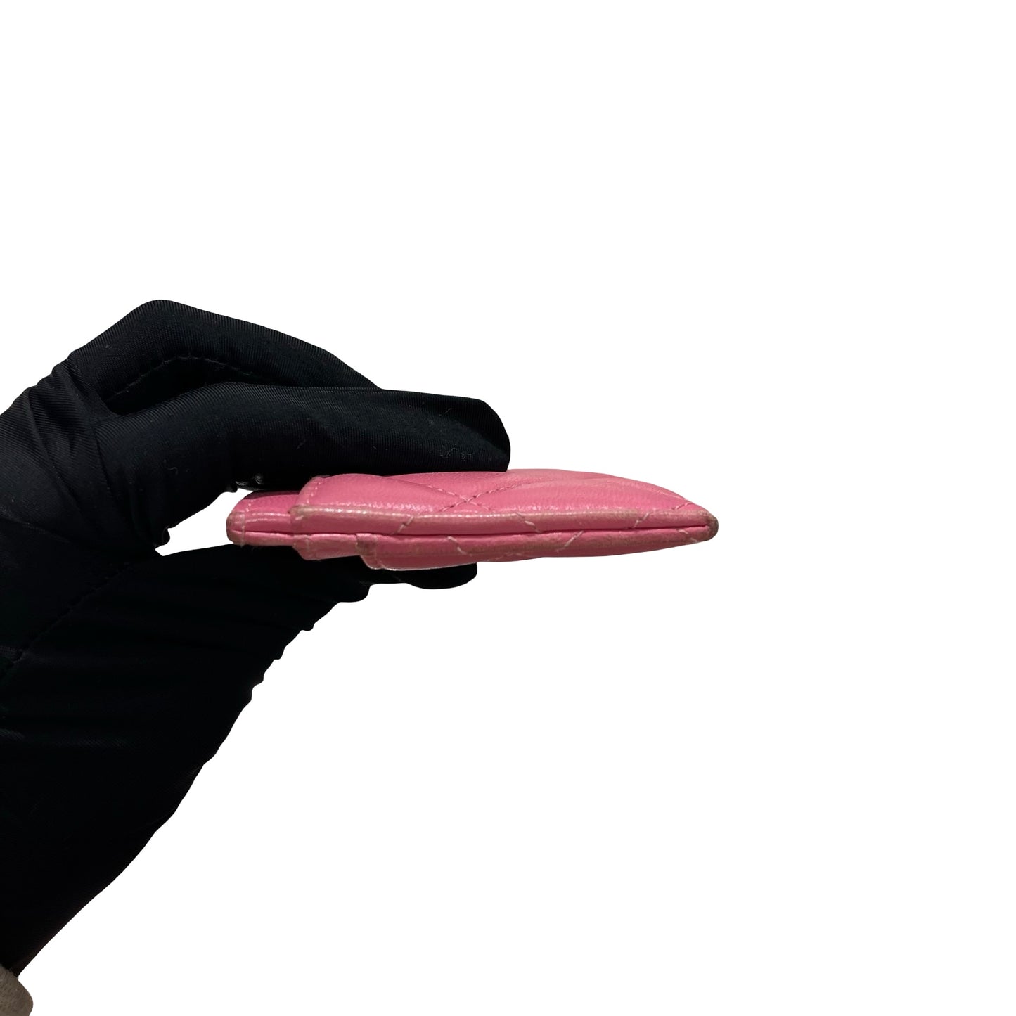 Used CHANEL Card Holder Card Holder Pink PHW