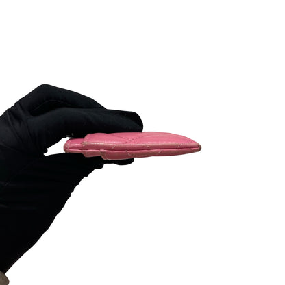 Used CHANEL Card Holder Card Holder Pink PHW