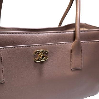 New CHANEL Sheep Skin Small Tote Tote Bag Dusty Rose GHW