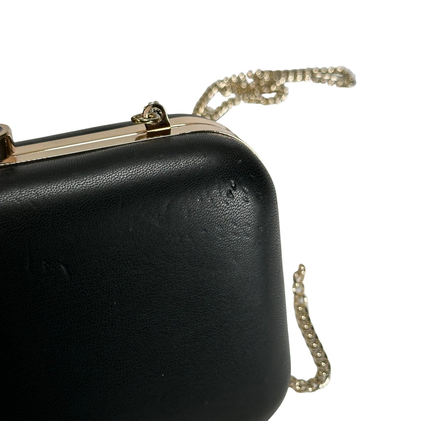GIORGIO ARMANI Solid Si Perfume and Lipstick Set Clutch Minaudière Black Gold Red
