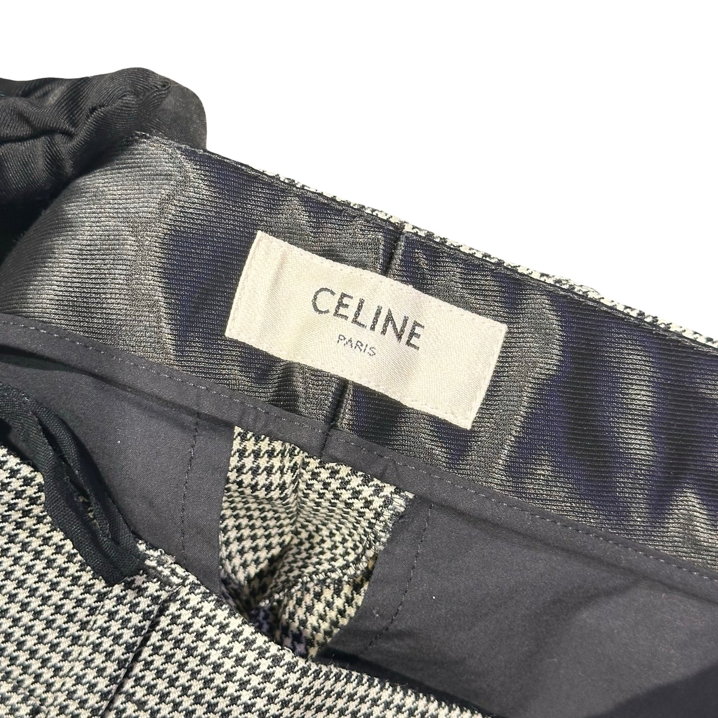 Used Céline Pants Black Beige