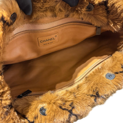 Used CHANEL Vintage Handbag Brown Black