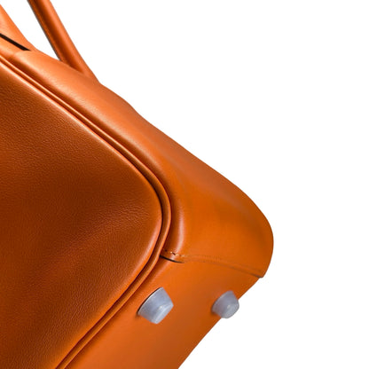 Used HERMES Lindy 26 Crossbody Bag Orange