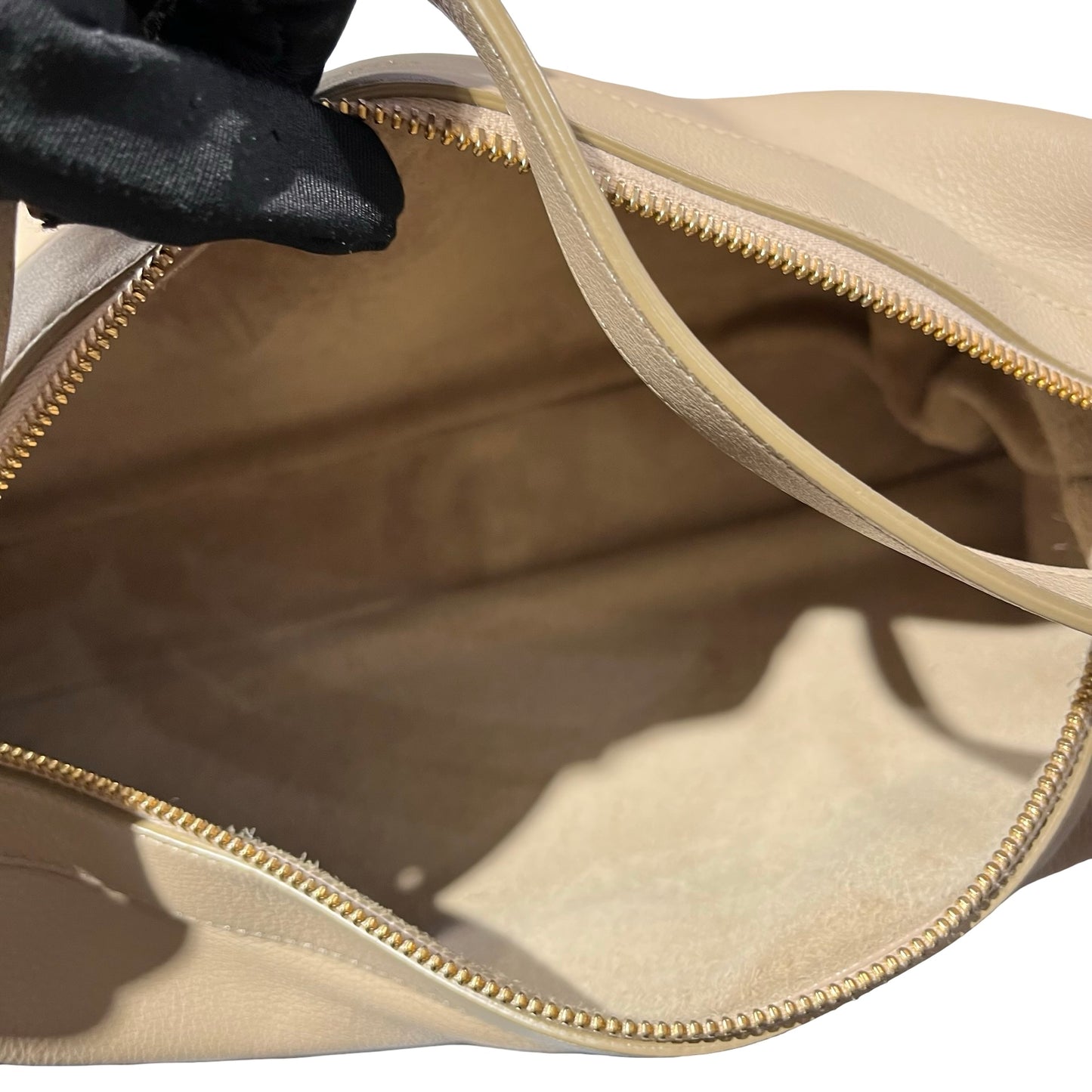Used CÉLINE Romy Shoulder Bag Grey GHW