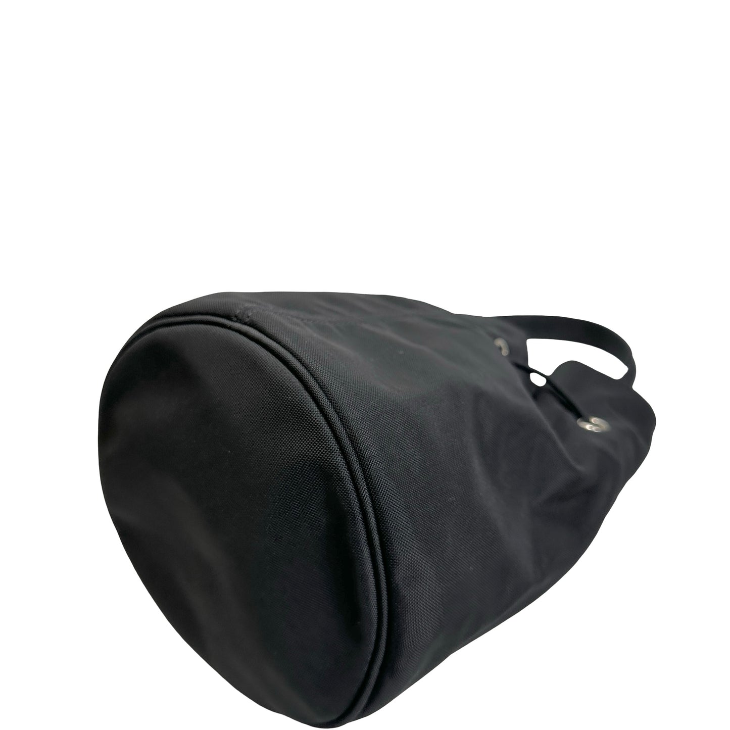 Used BALENCIAGA Logo Wheel Drawstring Bag Black Pink