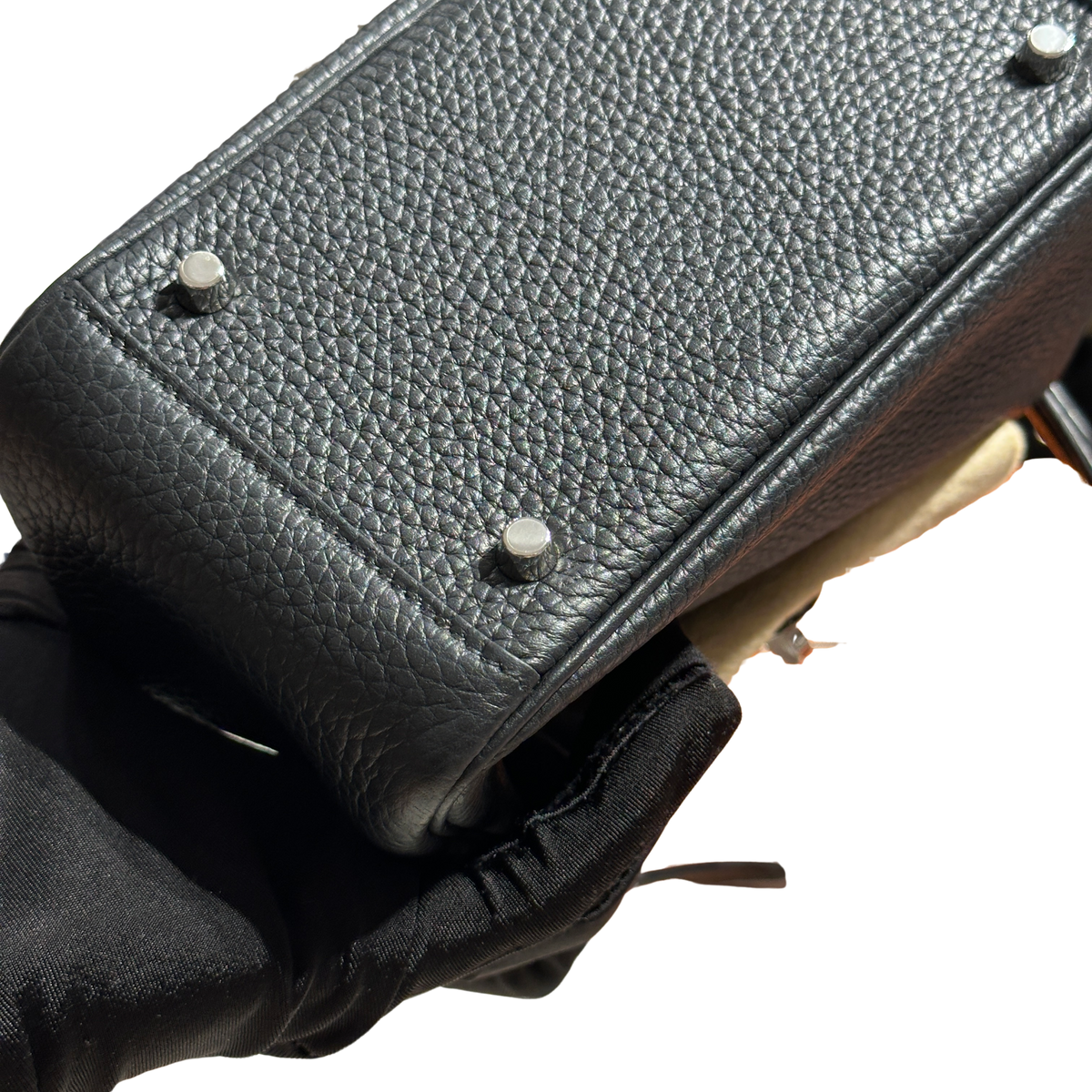 Brand New HERMES Taurillon Clemence Lindy Mini II Handbag Noir Black