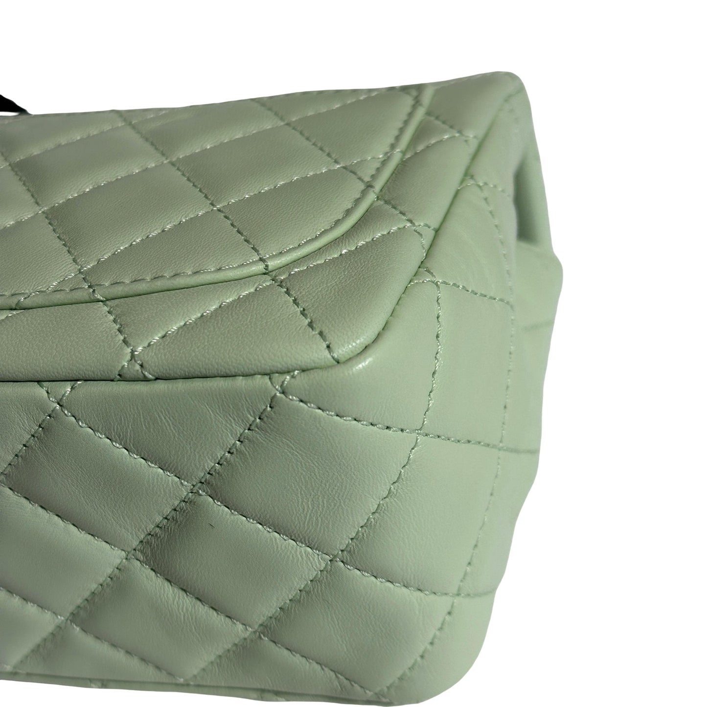 Brand New CHANEL Matelasse Quilted Mini Matelasse Mini Bag Light Green GHW