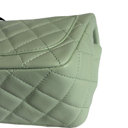Brand New CHANEL Matelasse Quilted Mini Matelasse Mini Bag Light Green GHW