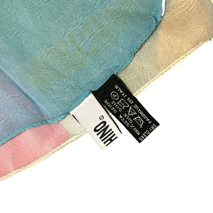 Used MOSCHINO Cotton Long Logo Scarf Multicolour Scarf Multicolour