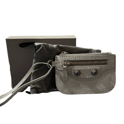 Used BALENCIAGA Pouch Pouchette Silver PHW