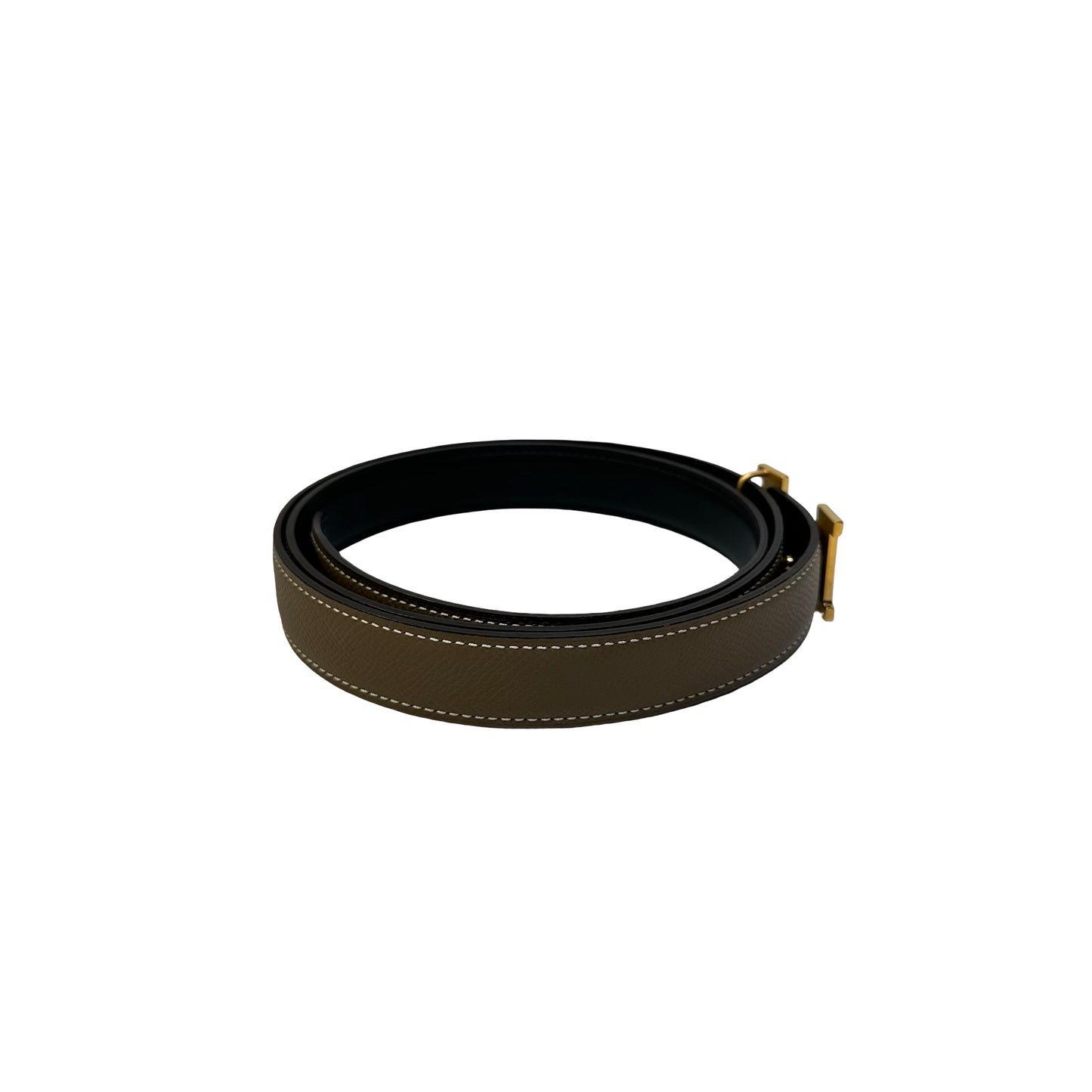 Used HERMES Solid Constance Belt Belt Etoupe GHW