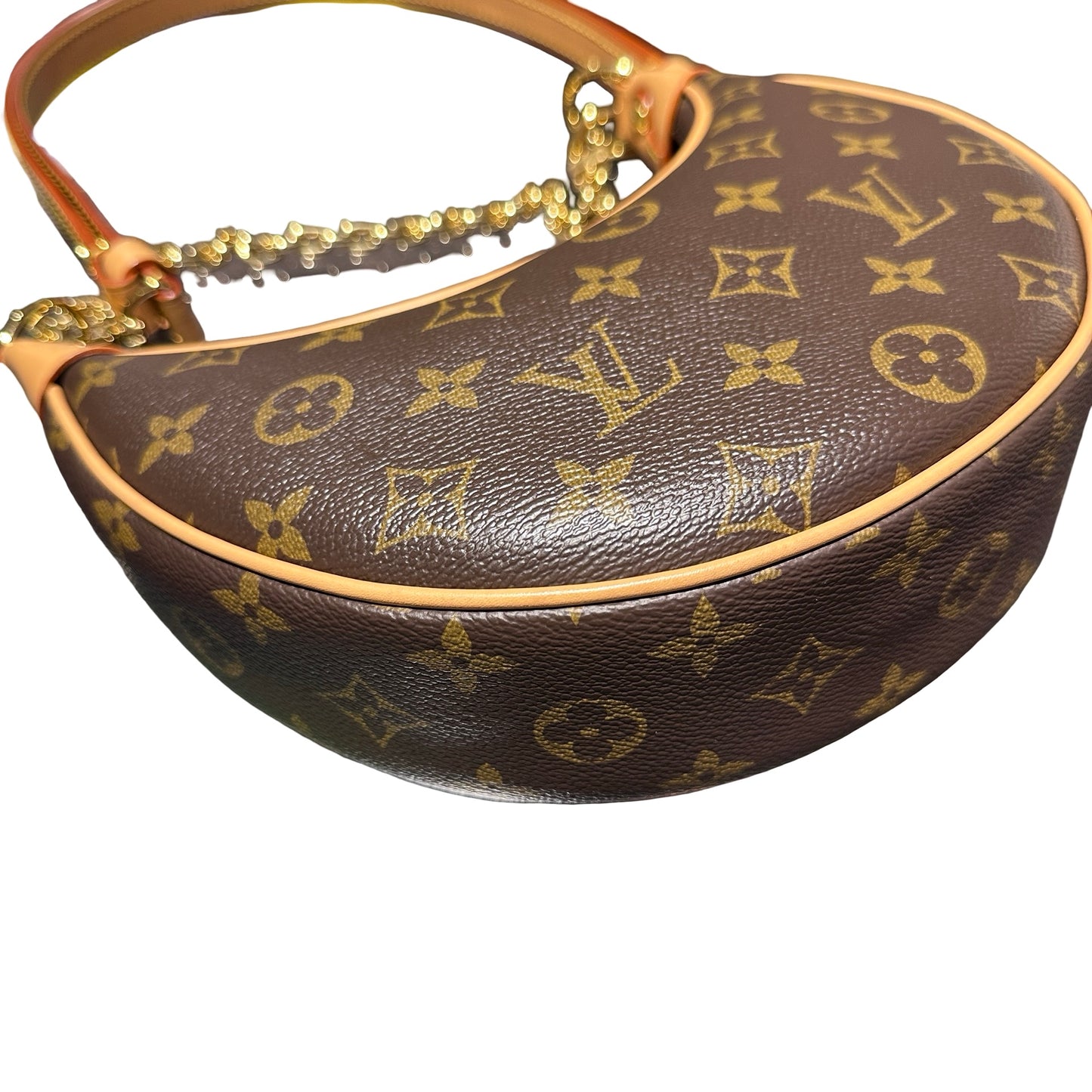 Used LOUIS VUITTON Monogram coated canvas Loop Shoulder Bag GHW Brown