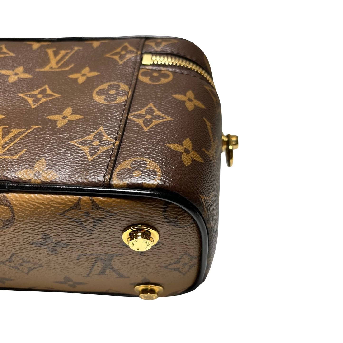Used LOUIS VUITTON Monogram Reverse Monogram Canvas Vanity PM Monogram/Reverse Monogram Vanity case Brown Light Brown GHW