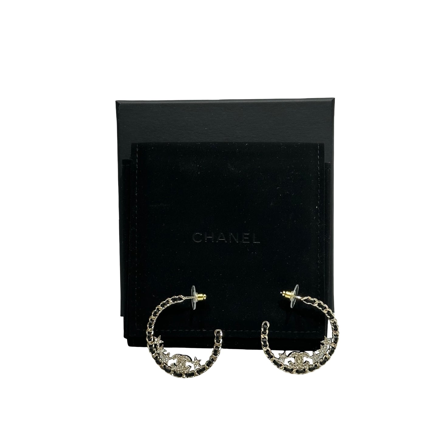 Unused CHANEL Earrings Gold