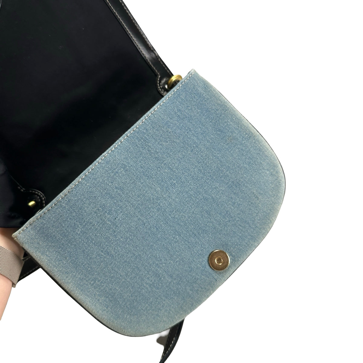 Used SEE BY CHLOE Denim Hana Shoulder Bag Blue